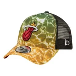 New Era New Era Miami Heat Summer City A-Frame Trucker Cap