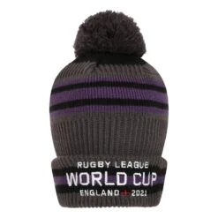 New Era New Era Rugby League World Cup Stripe Bobble Beanie