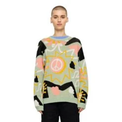 Santa Cruz Santa Cruz Breakers Scribble Knit Crew Sweatshirt